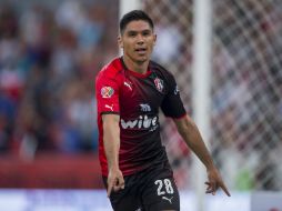 Barragán ilusionó a los Rojinegros anotando el primer gol del partido. MEXSPORT / C. de Marchena