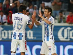 Hirving Lozano metió dos goles a los minutos 22 y 40. EFE / D. Martínez