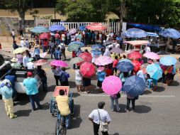 La CNTE declaró que continuará con sus marchas y bloqueos carreteros, así como con el plantón en el Centro Histórico. SUN / L. López