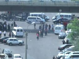 Los Servicios de Seguridad armenios aseguraron que trabajan para resolver la situación. TWITTER / @styoplotr