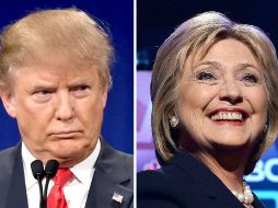 Se espera que tanto Clinton como Trump sean elegidos candidatos de sus respectivos partidos en sus respectivas convenciones. AFP / ARCHIVO
