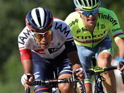 Pantano y Rafal Majka sostuvieron un duelo a dos en el último kilómetro de los 160 que contaba la etapa. AFP / K. Tribouillard