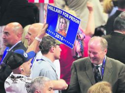 La rabia contra la candidata demócrata Hillary Clinton parece ser lo único que tienen en común los republicanos. AFP / D. Reuter