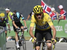 Froome batió en el último turno, por 21 segundos, al holandés Tom Dumoulin. AP / K. Tribouillard