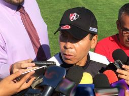 Antes de comenzar la práctica de este jueves, el ''Profe'' declaró que quiere que los aficionados se sientan orgullosos de su equipo. TWITTER / @atlasfc