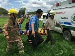El herido grave fue trasladado por el helicóptero Zeus a recibir atención médica. TWITTER / @PoliciaGDL