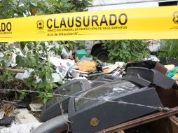 Contaminante. En el predio se encontraron aproximadamente 70 metros cúbicos de residuos electrónicos. EL INFORMADOR / M. Vargas