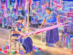 Los talleres de hilado en Chiapas respetan técnicas coloniales. ESPECIAL / J.Monroy