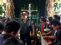 El cuerpo del síndico, Narciso Lunes, es velado en su domicilio, ubicado en el barrio San Juan. SUN / F. Martín