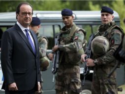 François Hollande reiteró al pueblo galo su compromiso con la lucha antiterrorista. EFE / I. Langsdon