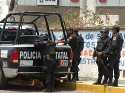 Los elementos policiacos realizaban recorridos de seguridad y vigilancia para prevenir delitos. NTX / ARCHIVO