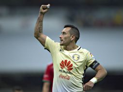 Rubens Sambueza festeja su gol, anotado al minuto 60. MEXSPORT / J. Ramírez