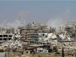 Pobladores avistaron columnas de humo saliendo de la ciudad de Qameshli. AFP /  G. Ourfalian