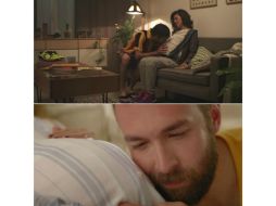 En los dos promocionales aparece un aficionado besando el vientre de su mujer embarazada e inculcando el amor por su equipo. TWITTER /