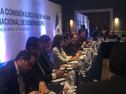 Videgaray durante la reunión de instalación de la comisión ejecutiva de Hacienda de la Conago. TWITTER / @LVidegaray