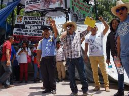 Los maestros marcharon nuevamente en el centro de Oaxaca. SUN /
