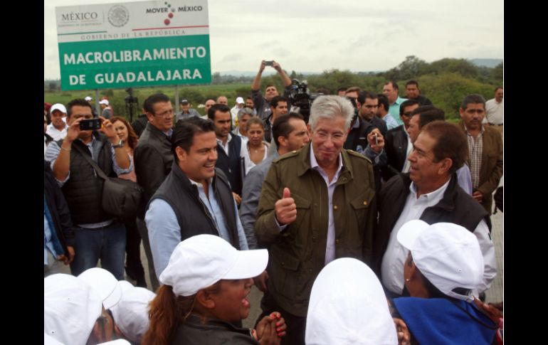 Ruiz Esparza estuvo en Jalisco para la inauguración del Macrolibramiento. EL INFORMADOR / M. Vargas
