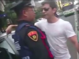 El conductor del Audi fue evidenciado en redes sociales luego de agredir a un oficial y a un ciclista en la Ciudad de México. FACEBOOK / Liga Peatonal
