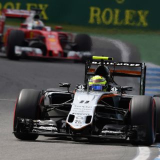 'Checo' Pérez vive cerrada calificación en Alemania