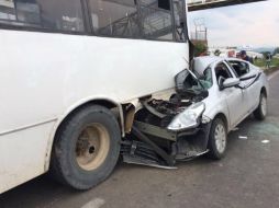 El hecho fue reportado hacia las 15:00 horas tras lo que unidades de Servicios Médicos acudieron al lugar. ESPECIAL /