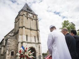 El pasado 29 de julio se ofició una misa en honor del cura asesinado en el interior de la iglesia. EFE / C. Petit