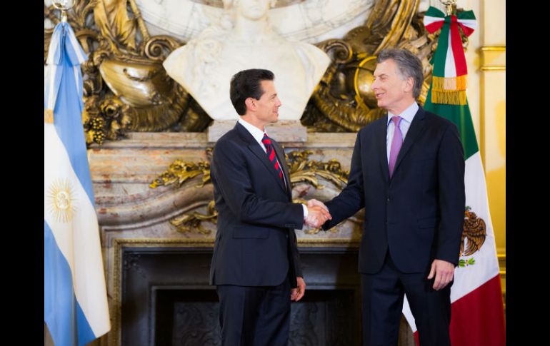 El Presidente Peña Nieto se encuentra de gira en Argentina. NTX / Presidencia