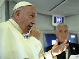 El Papa Francisco hizo las declaraciones a bordo del avión papal en vuelo de regreso a Roma. AP / F. Monteforte/Pool Photo