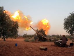 Hay enfrentamientosen las inmediaciones del campo de refugiados palestinos de Al Handarat. AFP / O. Kadour