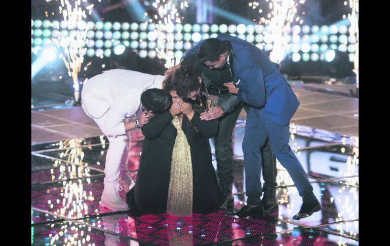 Momento de triunfo. Yuliana recibe la noticia de ser la ganadora. ESPECIAL / CORTESÍA TELEVISA