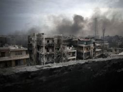 En los choques en Al Zara, que está ubicada en el extremo meridional de Hamas, ambas partes se intercambian fuego de artillería. AP / M. Brabo