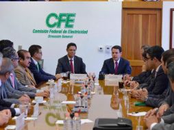 Imagen de la toma de posesión de cargo de Hernández Martínez. TWITTER / @CFEmx