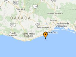 El sismo se registró en las coordenadas 15.77 grados longitud oeste, -95.50 latitud norte y a 34 kilómetros de profundidad. ESPECIAL / ssn.unam.mx