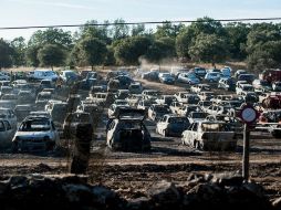 La conflagración no causó víctimas, aunque obligó a la evacuación de unas cuatro mil personas. EFE / E. Liborio