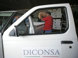 Explican que las localidades asentadas en la Península de Yucatán cuentan con el abasto garantizado de Diconsa. NTX /