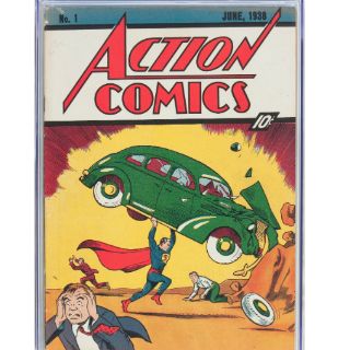 Subastan cómic con el debut de Superman