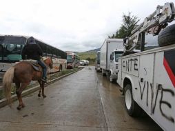 Las unidades que transportan mercancías son retenidas hasta 72 horas. SUN / A. Solís
