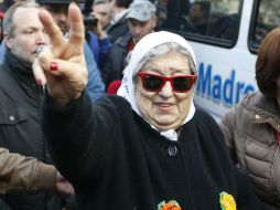 De Bonafini, de 87 años, podía ser detenida en cualquier momento por orden de un juez federal tras no presentarse a declarar. AP / ARCHIVO