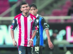 Ya ni modo. La expresión del rojiblanco Orbelín Pineda resume lo que fue el partido contra el Querétaro. MEXSPORT /