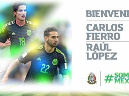 Fierro y López fueron convocados por el técnico Raúl Gutiérrez. ESPECIAL /  miseleccion.mx