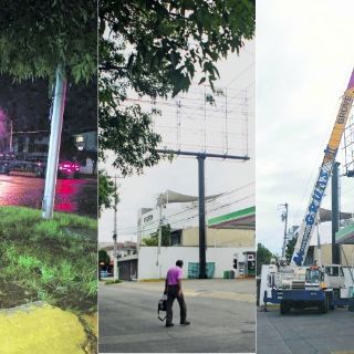 Retiran espectacular colocado en lo 'oscurito'