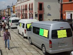 Caravana que exige libre tránsito por Oaxaca, durante el paro de labores en apoyo a los empresarios del sector y otros comercios. SUN / E. Hernández