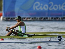 Para el remero Juan Carlos Cabrera, el sueño de ganar una medalla no ha terminado. EFE / F. Robichon