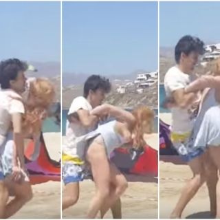 Lindsay Lohan es agredida de nuevo por su novio