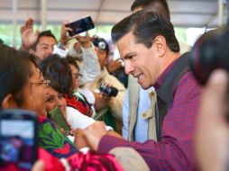 Peña Nito celebró el Día Internacional de los Pueblos Indígenas. EFE / Presidencia de México