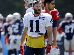 Julian Edelman (11) sufre una lesión en el pie izquierdo. AP / E.Amendola