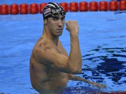 Phelps registró un tiempo de 1:53.36. AP / C. Simon