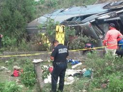 Este accidente se registró sobre el kilómetro 33 de la autopista Tepic. ESPECIAL /