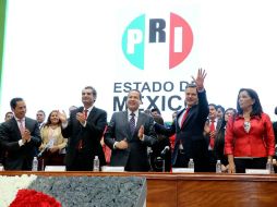 Nuño se reunió con militantes del PRI del Estado de México, a quien les explicó la reforma educativa. TWITTER / @aurelionuno