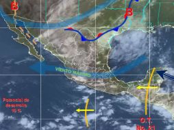 Pronostican que esta temporada se rebasen los 20 ciclones en el Pacífico y 15 más en el Atlántico. ESPECIAL / smn.cna.gob.mx