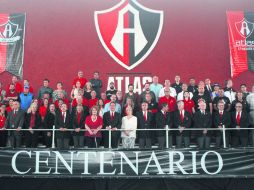 Club Atlas Chapalita. Postal del evento de ayer en que se homenajeó a 'Lino' Cortina. EL INFORMADOR / A. Hinojosa